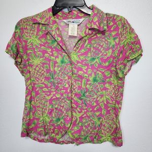 Vintage weekend traffic Pineapple top size S